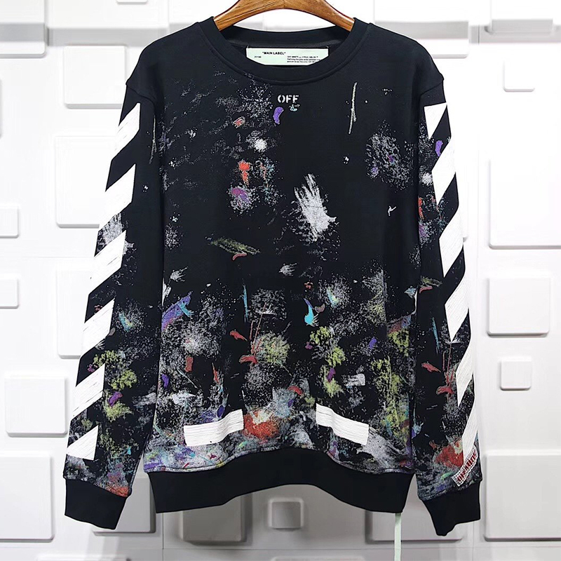 Off white virgil abloh hotsell fireworks hoodie